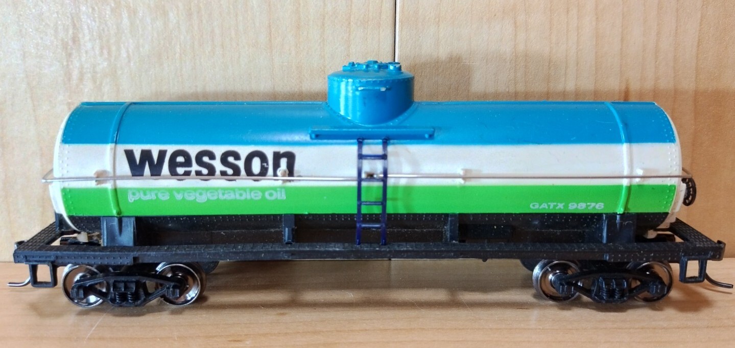 HO SCALE TYCO WESSON TANK CAR W/KADEE COUPLERS METAL WHEELS eBay