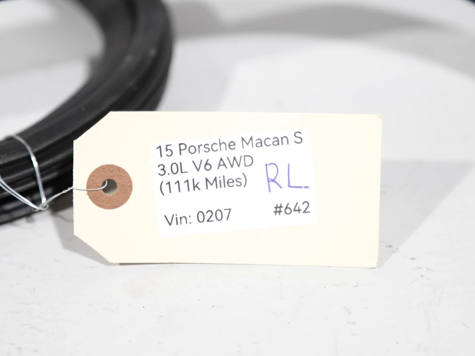 OEM 2015-2018 PORSCHE MACAN S 95B CARROCERÍA PUERTA TRASERA IZQUIERDA SELLO RESISTENTE 🚗 Foto 4 de 4