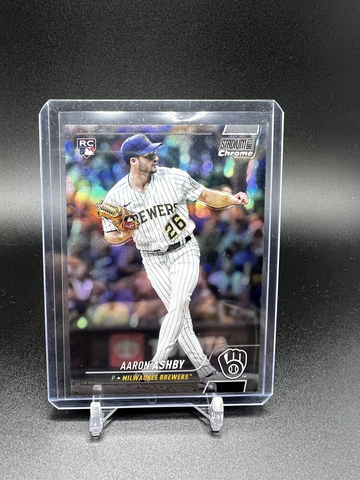 Aaron Ashby 2022 Topps Stadium Club Chrome Refractor RC #270 MLB Brewers