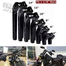 Per Harley Dyna Softail Sportster 1-1/8" Rialzo Manubrio Stile Pullback 4"-14"