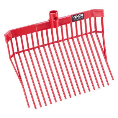 Premium 6Pcs Manure Fork Replacement Heads - 18 Tine Durable PP Material for Hor
