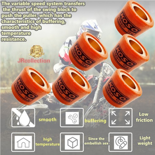 Variator Weights Round 18x14mm 12-gram set for GY6 125CC 150cc 139QMB - 第 3/4 張圖片