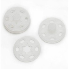 60 Sets Plastic Snap Fasteners Buttons Sew on Snaps for Clothing Crafts Trans...