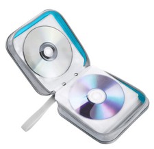 Blue Disc CD Case Organizer DVD VCD Holder Storage Bag Album for Home Car Travel