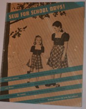 VINTAGE 1948 BATES FABRIC DEALER ADVERTISING BOOK! SEW SCHOOL CLOTHING! POSTERS!