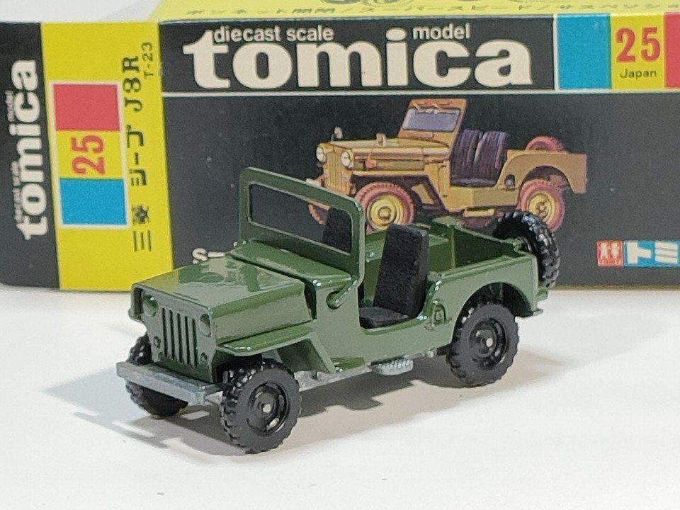Black Box Tomica 25 Mitsubishi JEEP J3R, good condition, made in Japan