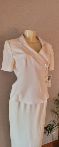 Le Suit 2 piece Skirt Blazer Set Women's Sz 10 Formal Wear Summer Set Lined NWT - Picture 3 of 9