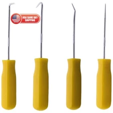 Multi Purpose 4Pcs Automotive Pick & Hook Set for O Ring Oil Seal Gasket Repair