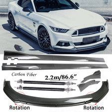For Ford Mustang 01-21 Carbon Fiber Front Bumper Lip Spoiler 86.6 Side Skirt For Ford Mustang 01-21 Carbon Fiber Front Bumper Lip Spoiler 86.6 Side Skirt
