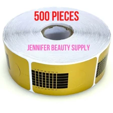 500 PCS NAIL ART ACRYLIC DECORATION EXTENSION FORMS STICKER GUIDE