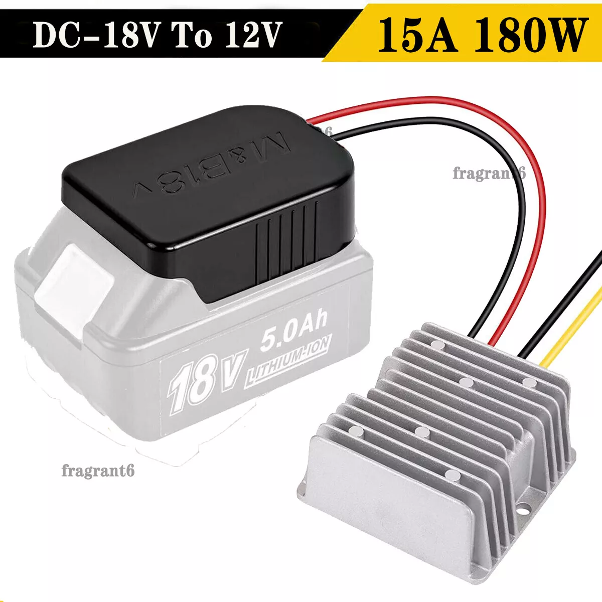 For Makita DC 18V to 12V 15A 180W Step Down Voltage Converter Battery  Regulator