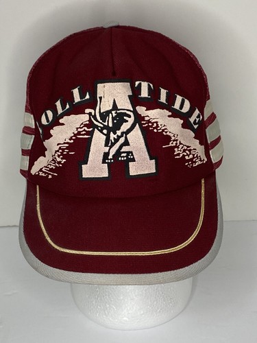 Vtg Alabama Crimson Tide SnapBack Trucker Hat SEC Cap Roll Tide 7 1/8-7 3/4 USA