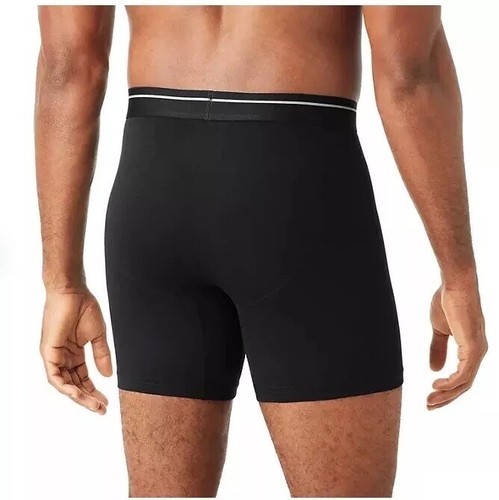 Calzoncillo boxer elástico de algodón 5 Member's Mark para hombre con mecha de humedad frontal mosca ropa interior - Imagen 6 de 14