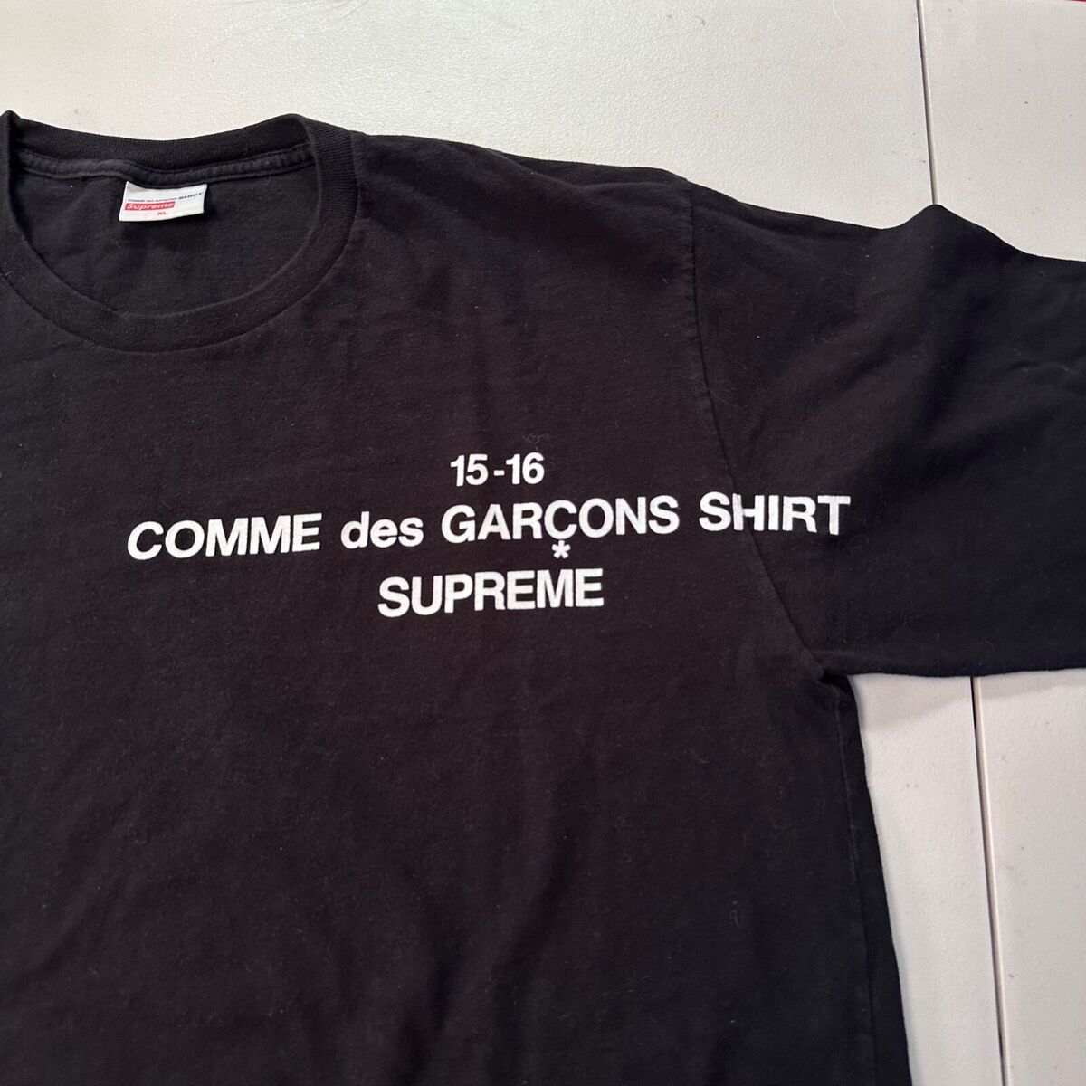Supreme x Comme Des Garcons CDG FW15 Long Sleeve Black T Supreme x Comme Des Garcons CDG FW15 Long Sleeve Black T