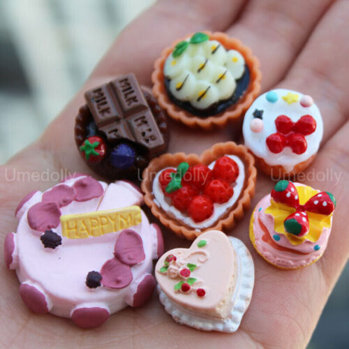 24 STCK. 1/6 Miniatur Puppenhaus Lebensmittel Supermarkt Mini Kuchen Weingetränke Zubehör - Bild 7 von 20