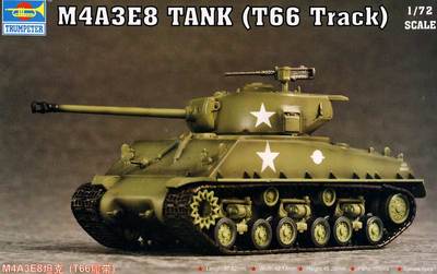 Trumpeter 1:72 M4A3E8 Tank Modellbausatz - Detailliertes T66 Track Modell