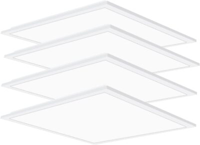 2x2 FT LED Flat Panel Troffer Light, 45W Recessed Back-Lit Drop Ceiling Lights