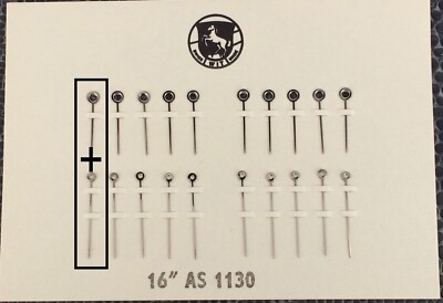 Nos New [1 Set = 2 Hands ] as 1130 80/150 Wit Nadel AS1130 Hand 16   ' Silver