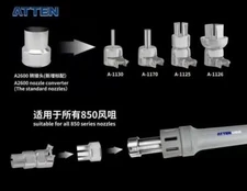 ATTEN ST-862D Nozzle Adapter Converter Adaptor for ALL 850 Series Nozzles Solder