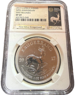 2017 S. Africa S1Rand 50° Anniversario NGC SP69