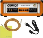 Orange SUPER-CRUSH-100-H Super Crush 100W Guitar Amplifier Head Bundle w/Pig...