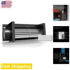 AIRBLAZE S10 10" Fireplace Blower Kit DC Motor 10-Speed Wireless Remote for Heat