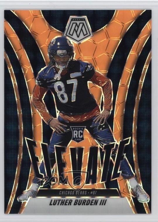 2025 Panini Mosaic Elevate Fluorescent Orange Prizm Luther Burden III #7 6f5