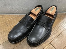 Salvatore Ferragamo leather loafers, black, women's, size 7