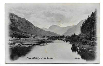 Glen Elchaig, Loch Duich, Ross-Shire, Schottland, RP Postkarte.