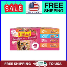 Purina Friskies Surfin' and Turfin' Variety Pack, Wet Cat Food, 5.5 oz 48 Units 
