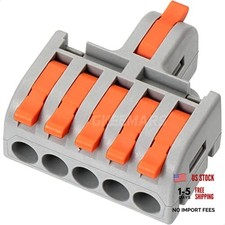 10Pcs Mini Electrical Wire Connectors, DIY Splicing into 1 in 5 out, nylon