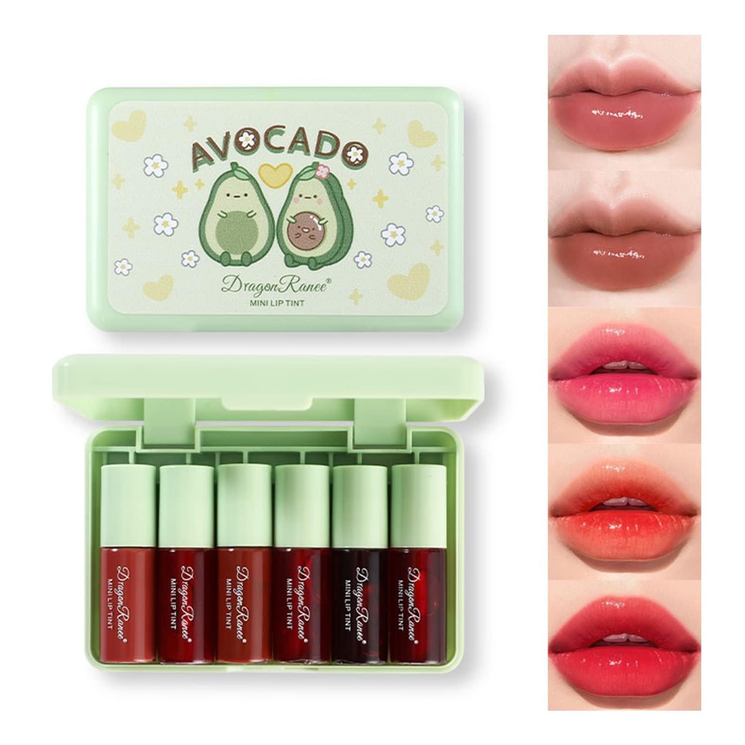 6 Color Korean Velvet Water Lip Tint Mini Set
