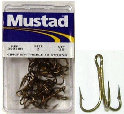 Mustad 3599CBR125 Nr. 1 25Ct Kingfish Bronze Drilling