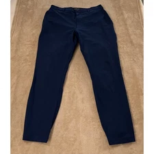 CUTS Clothing Golf Chino Pants Men Size Large Navy Blue Performance Athletic EUC