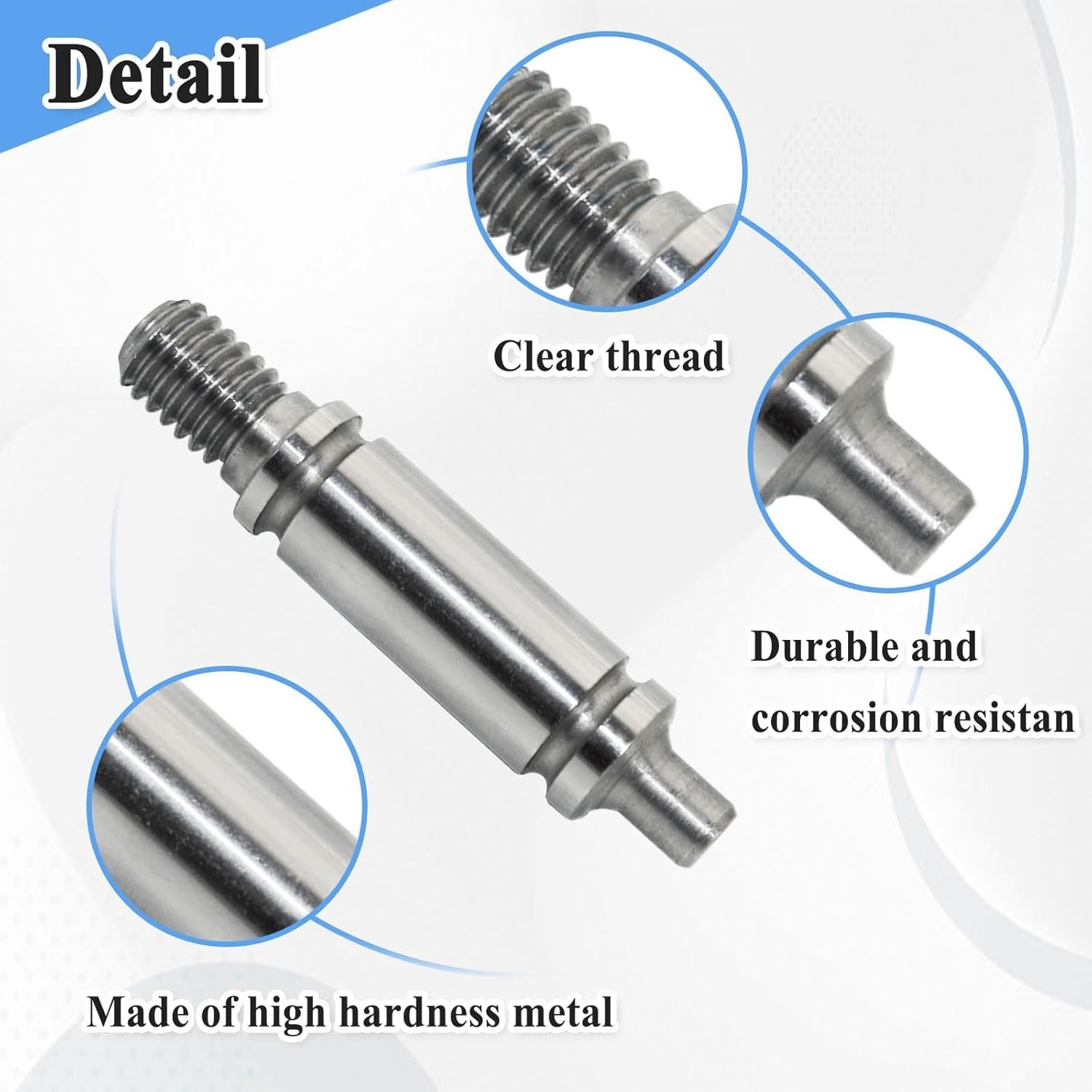 Durable 2Pcs Dryer Drum Support Roller Shaft – Easy Installation, Left Thread