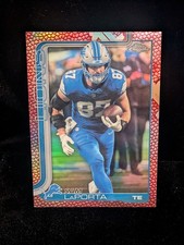 2025 Topps Chrome Sam LaPorta #100 Football Leather 🏉 SP   Lions 