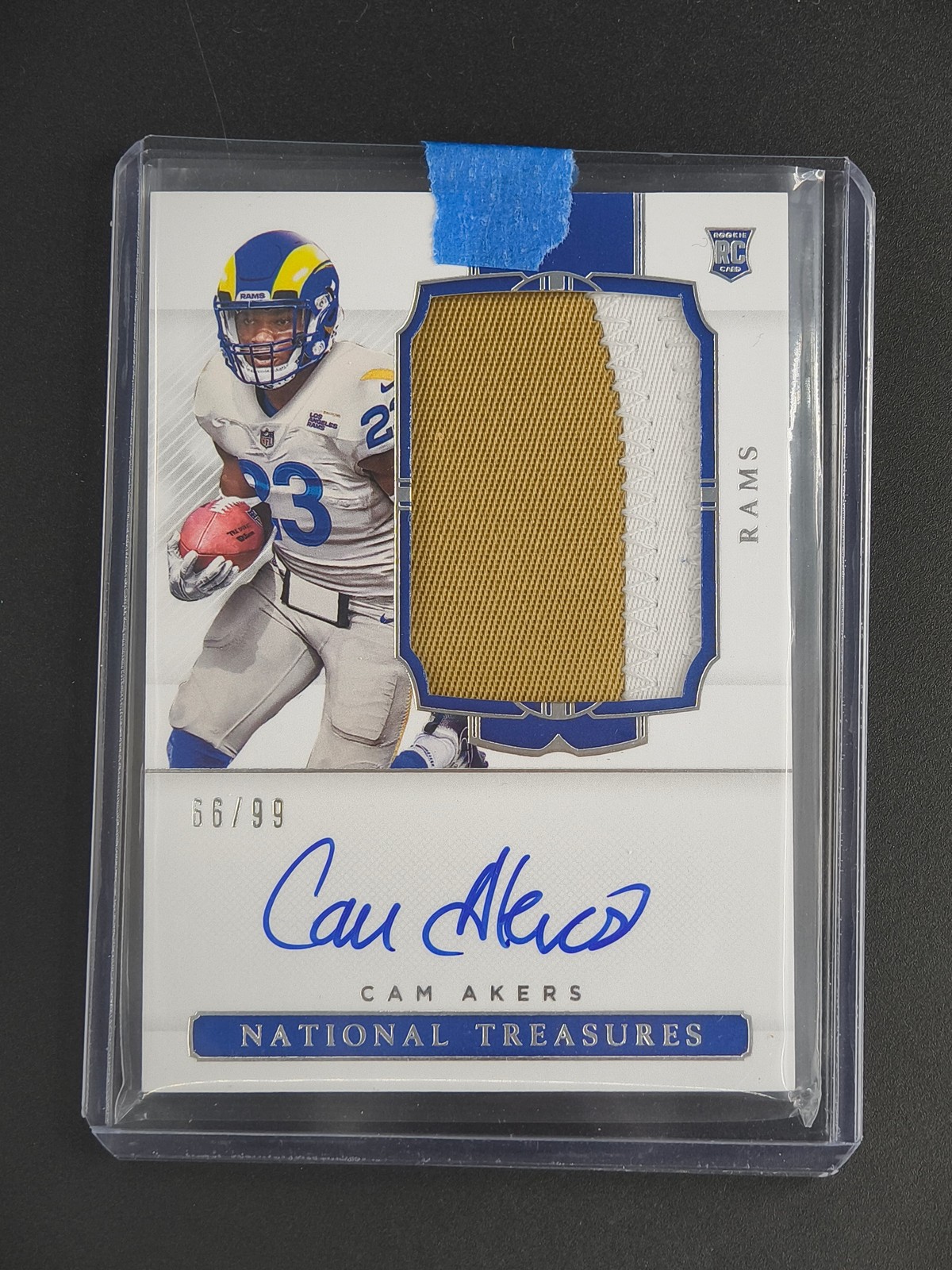 Cam Akers Panini National Treasures #177 Patch Autograph