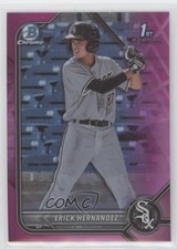 2022 Bowman Chrome Prospects Fuchsia Pink Vapor Refractor Erick Hernandez 0c6