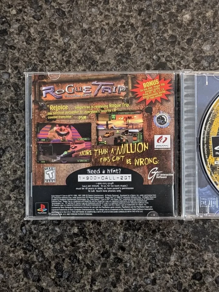 Duke Nukem: Time to Kill PlayStation PS1 CIB W/Reg Tested - Image 2 of 4