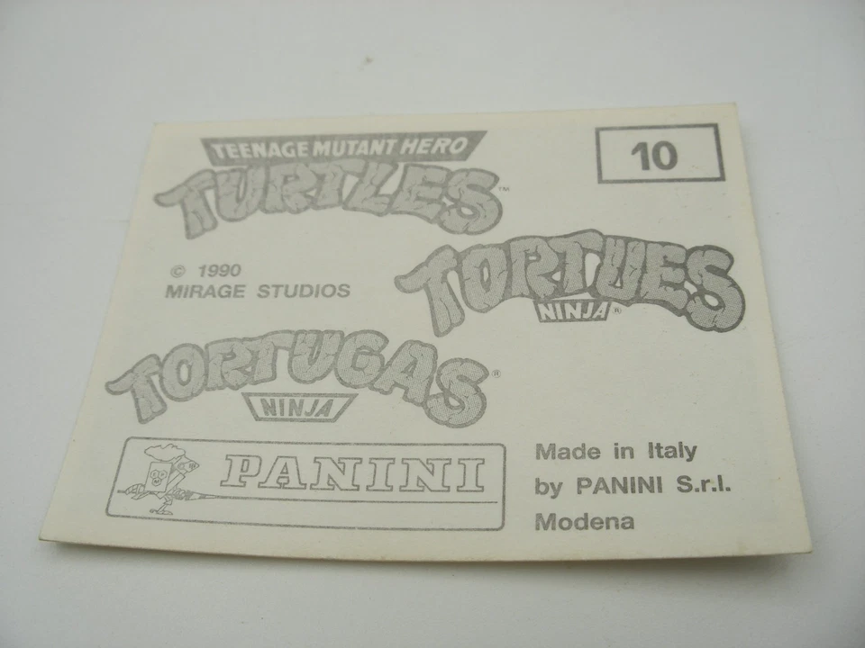 Stikers album Figurine PANINI 1990 immage TORTUES NINJA TURTLES Vignette n°10 - Photo 2/2