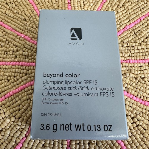 Lotto di 2 Lipcolor Avon Beyond Color Plumping. "Uptown Pink". Nuovo Con Scatola - Foto 2 di 6