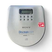 RARE Sony Discman ESP2 Groove CD Compact Player - Tested Works Great D-E706CK