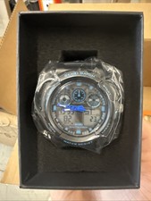 SKMEI Men Quartz Watch Black Blue LED Digital Sport Watch Boys Wristwatch