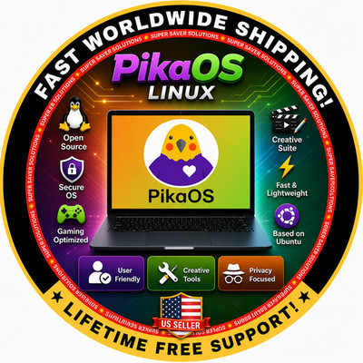 PikaOS Optimized for Linux OS Gaming Bootable USB Flash Drive | FAST SHIPPING