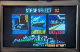 Sega Saturn Gun Controller Light Gun HSS-0152 + Virtua Cop 1 & 2. Tested. Japan