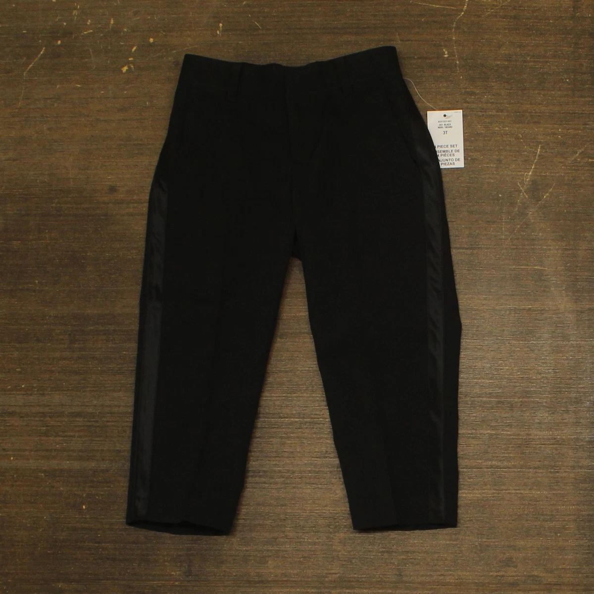 3t black dress pants Lil Legs Knit Pants Without Seam