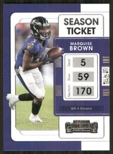 2021 Panini Contenders #8 Marquise Brown Baltimore Ravens 52344