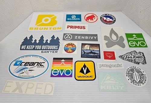 Outdoor Gear & Decal Lot Sawyer Big Agnes Vasque Zenbivy Lot Of 20