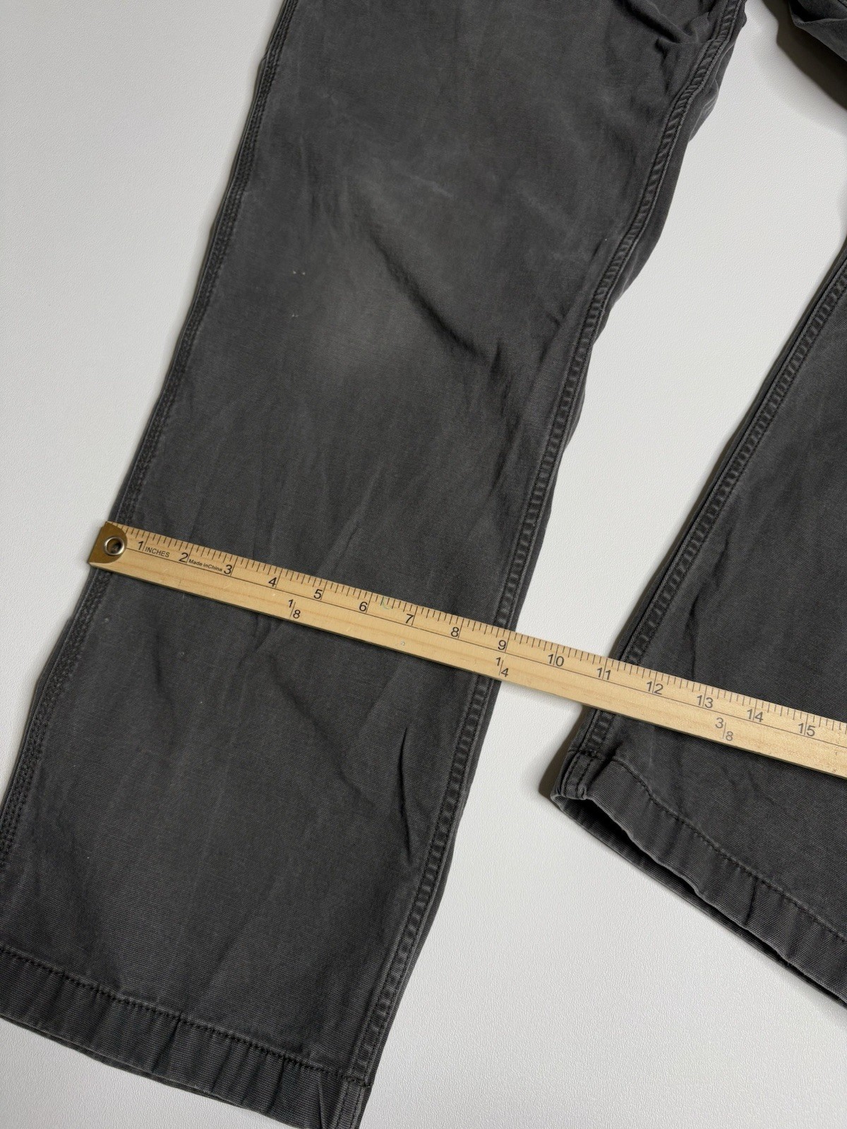 Carhartt Rigby Rugged Flex Canvas Relaxed Fit Pants 102291 306 Grey Mens 37 x 32 thumbnail 13