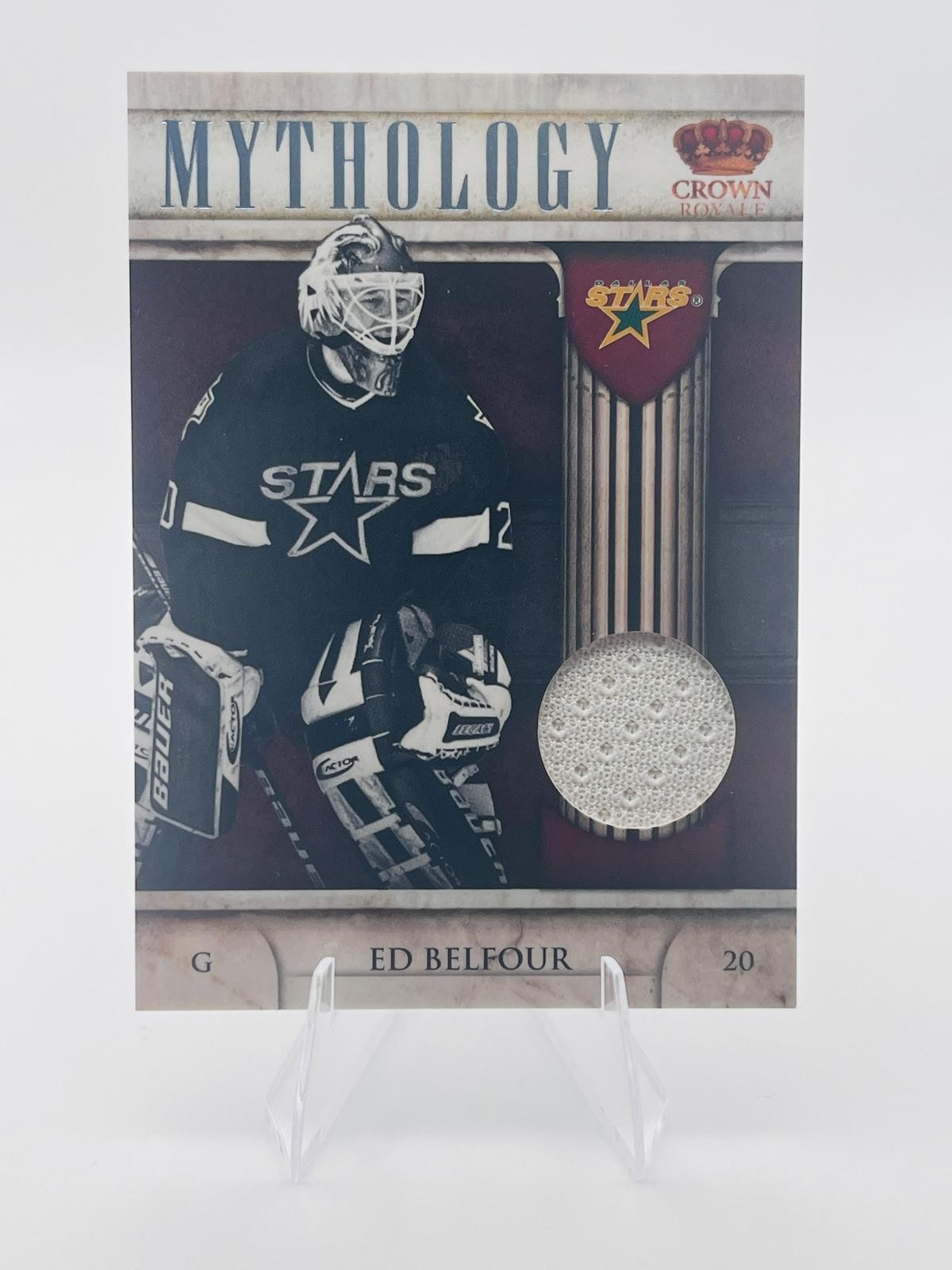Ed Belfour  Patch - 2011-12 Panini Crown Royale #14 Mythology Materials